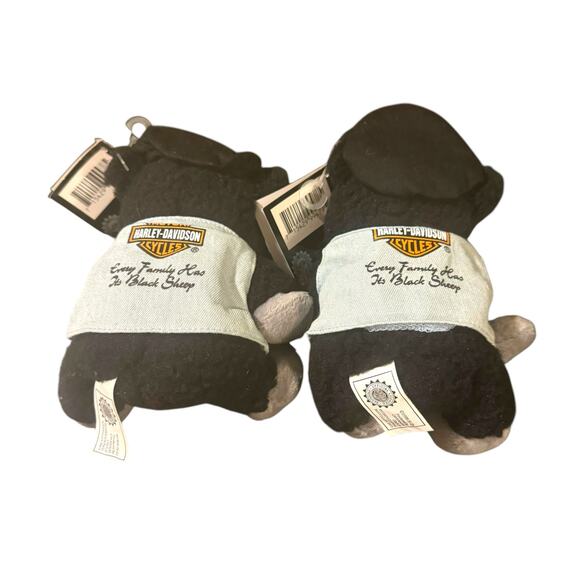 2 Vintage Harley-Davidson Stroker Black Sheep Bean Bag Plush - Picture 2 of 2